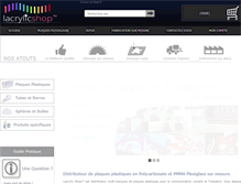 Tablet Screenshot of decoupe-plexi-sur-mesure.com